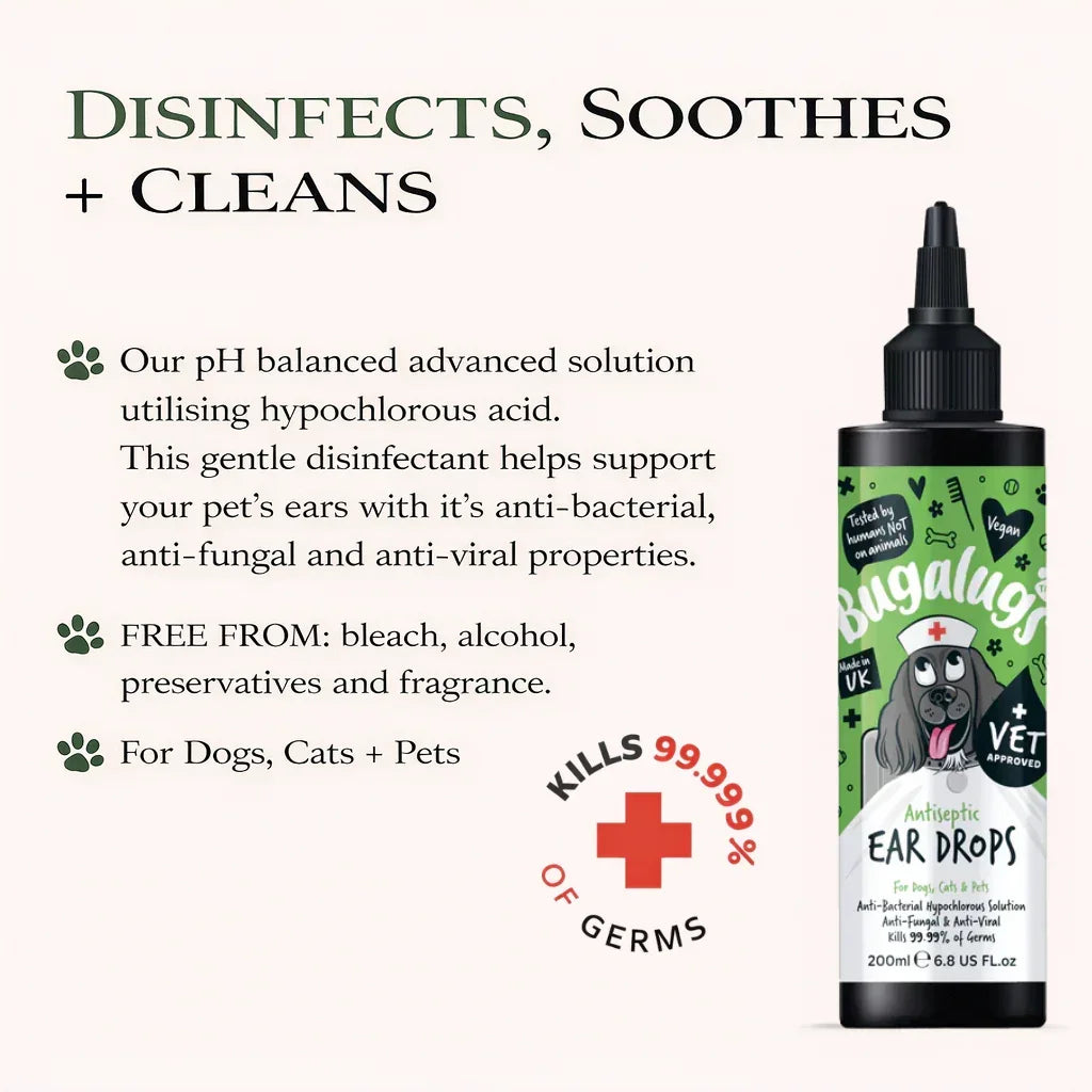 Bugalugs Antiseptic Ear Drops 200ml - House Of PDB