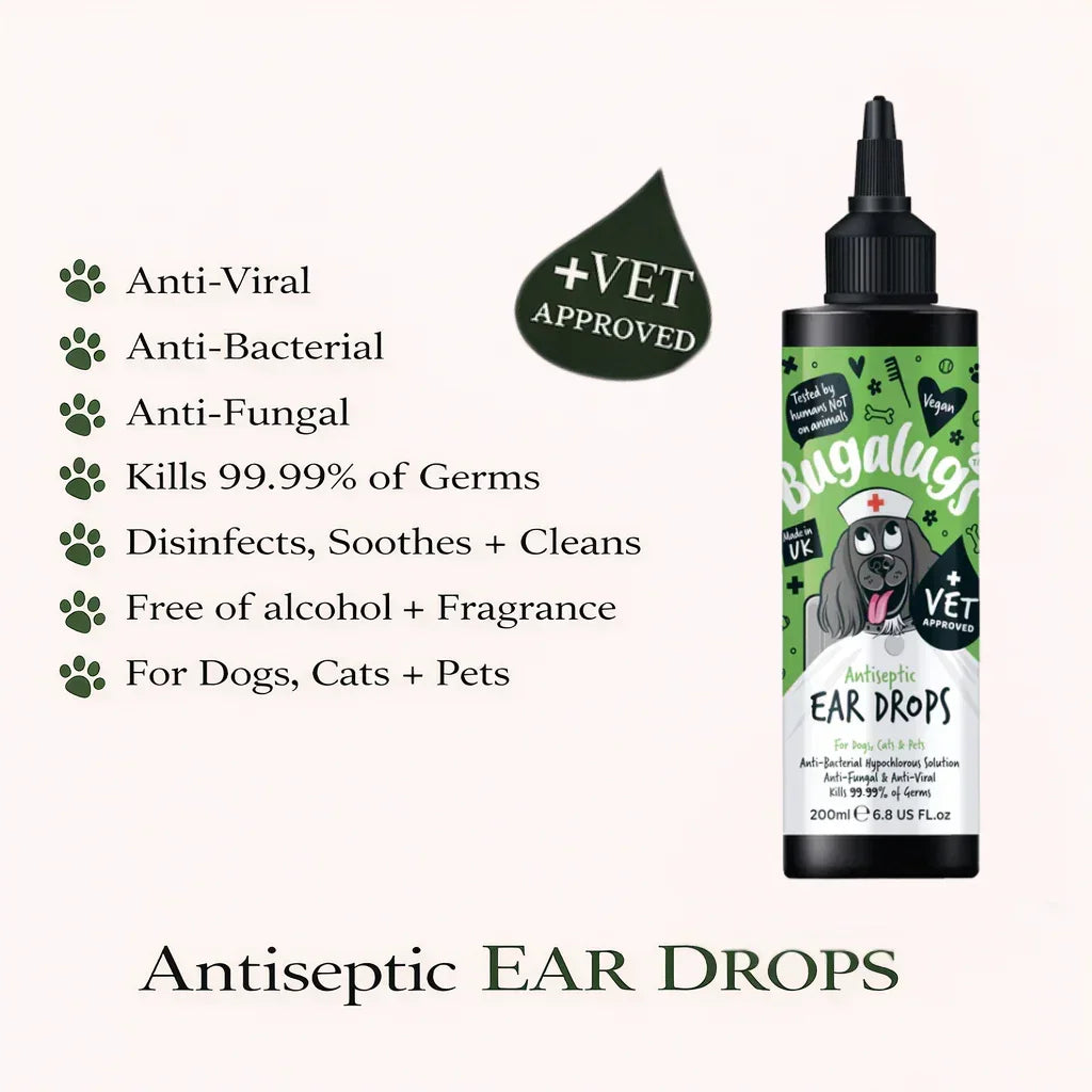 Bugalugs Antiseptic Ear Drops 200ml - House Of PDB