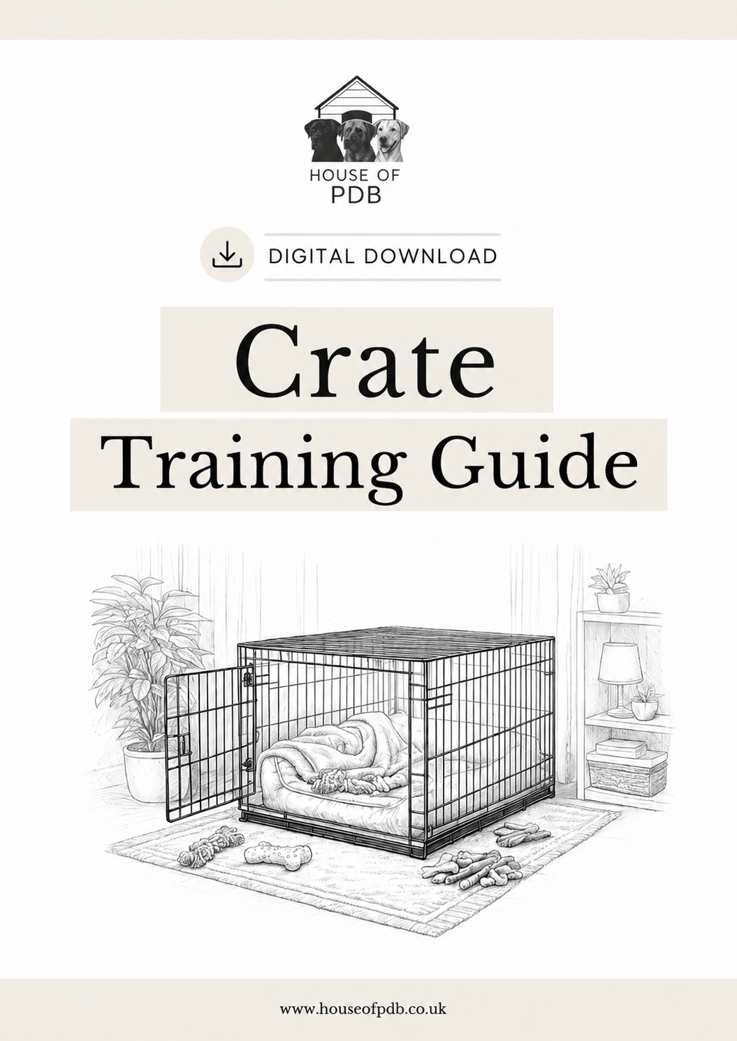 Complete Crate Training Guide - Digital Download - House Of PDB