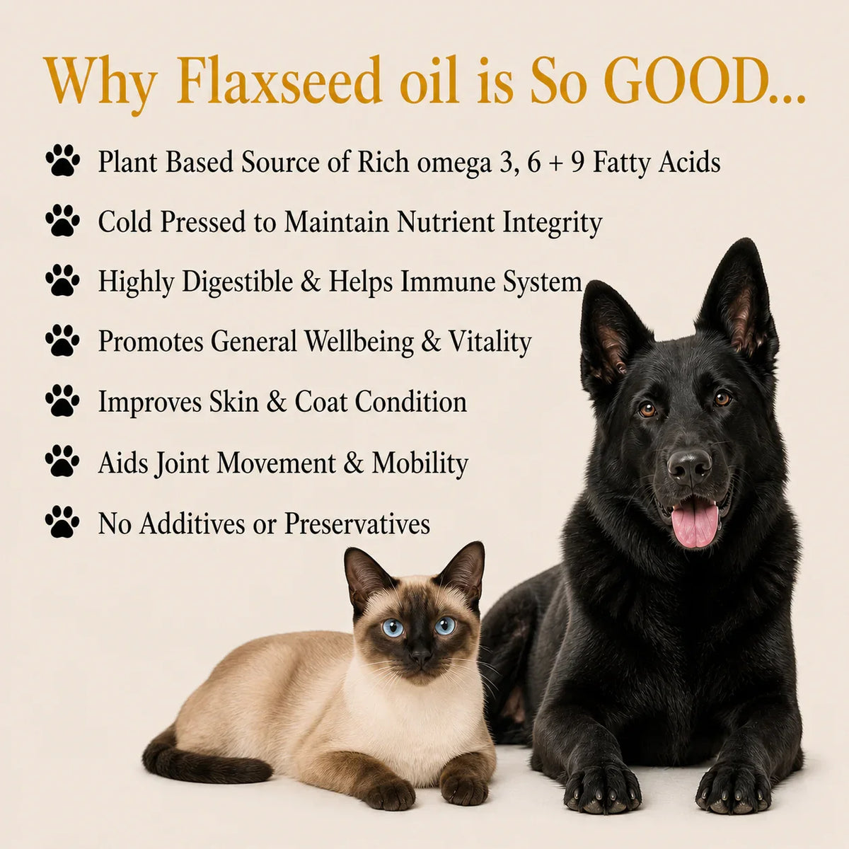 Bugalugs Natural Flaxseed Oil 500ml - House Of PDB