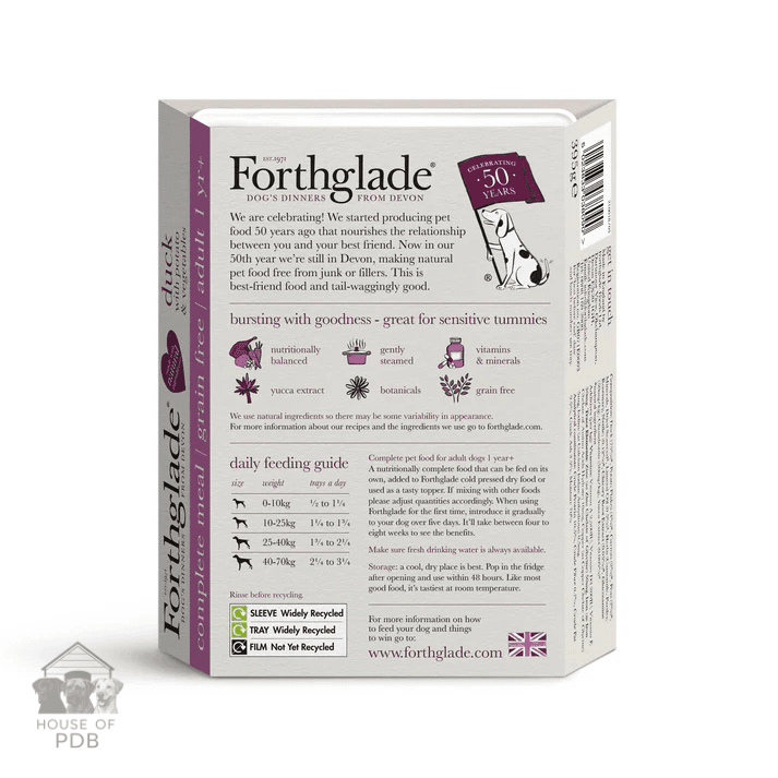 Forthglade Duck & Potato Wet Dog Food - House Of PDB
