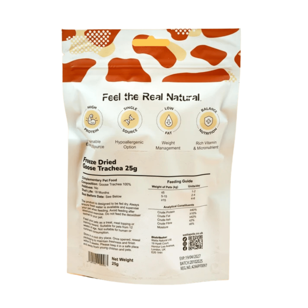 Waita Freeze Dried Goose Trachea 25g - House Of PDB