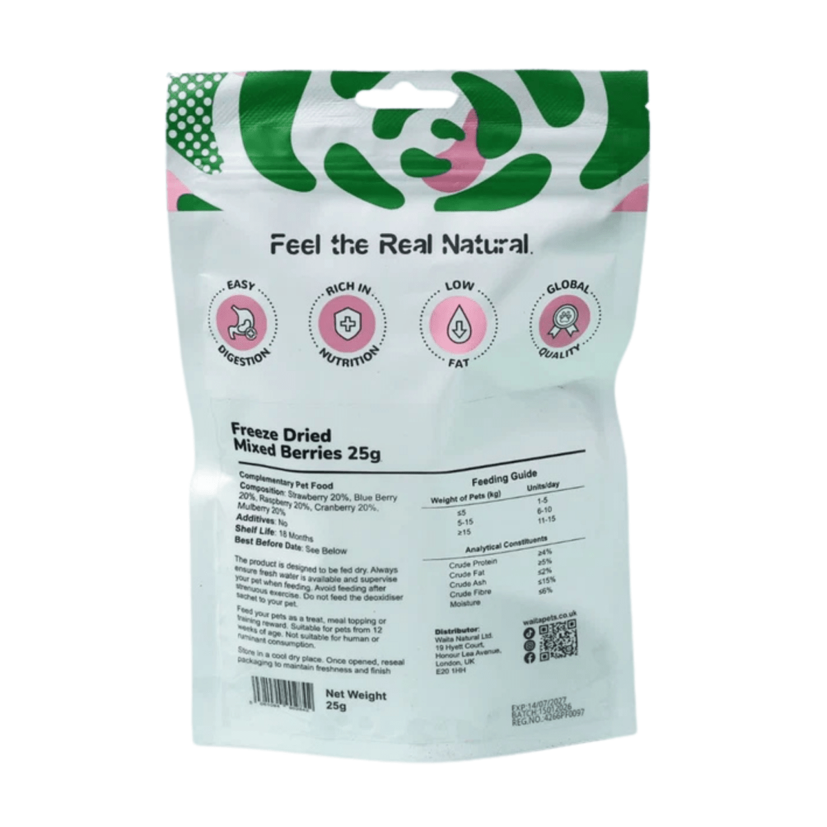 Waita Freeze-Dried Mixed Berries 25g - House Of PDB