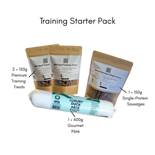 House Of PDB Training Starter Pack with 100% natural dog treats and gourmet duck pâté