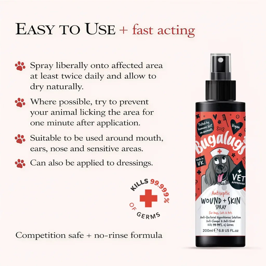 Bugalugs Antiseptic Wound & Skin Spray 200ml - House Of PDB