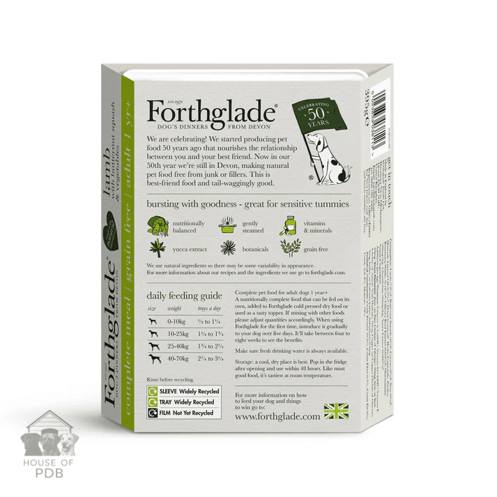 Forthglade Lamb & Butternut Squash Wet Dog Food - House Of PDB