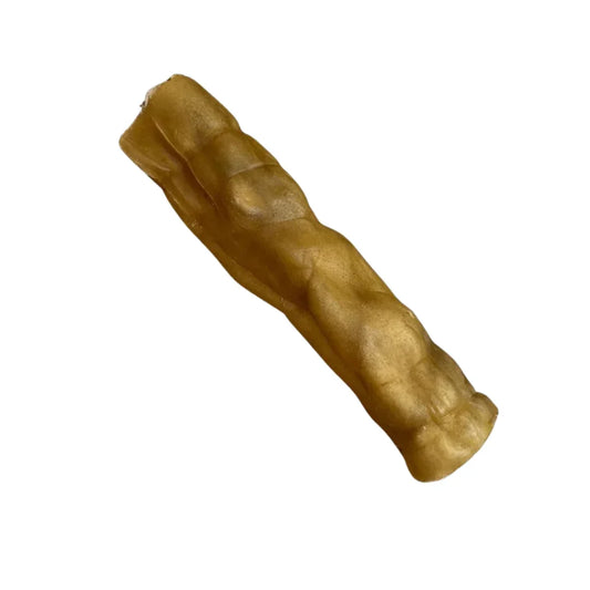 Natural jumbo buffalo roll dog chew treat from House Of PDB on white background