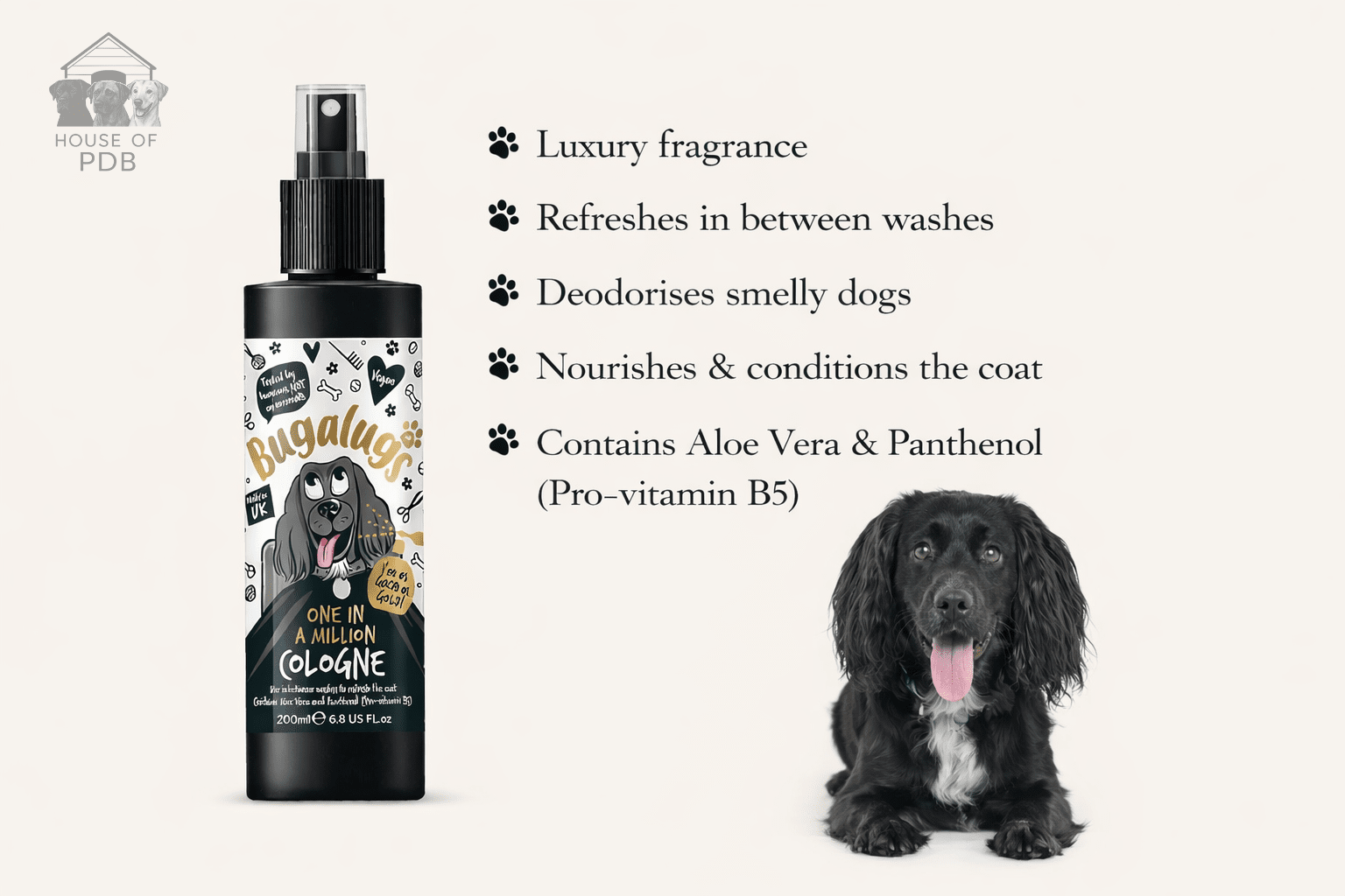 Bugalugs - One in a million cologne 200ml - House Of PDB