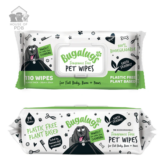 Bugalugs fragrance free pet wipes product photo