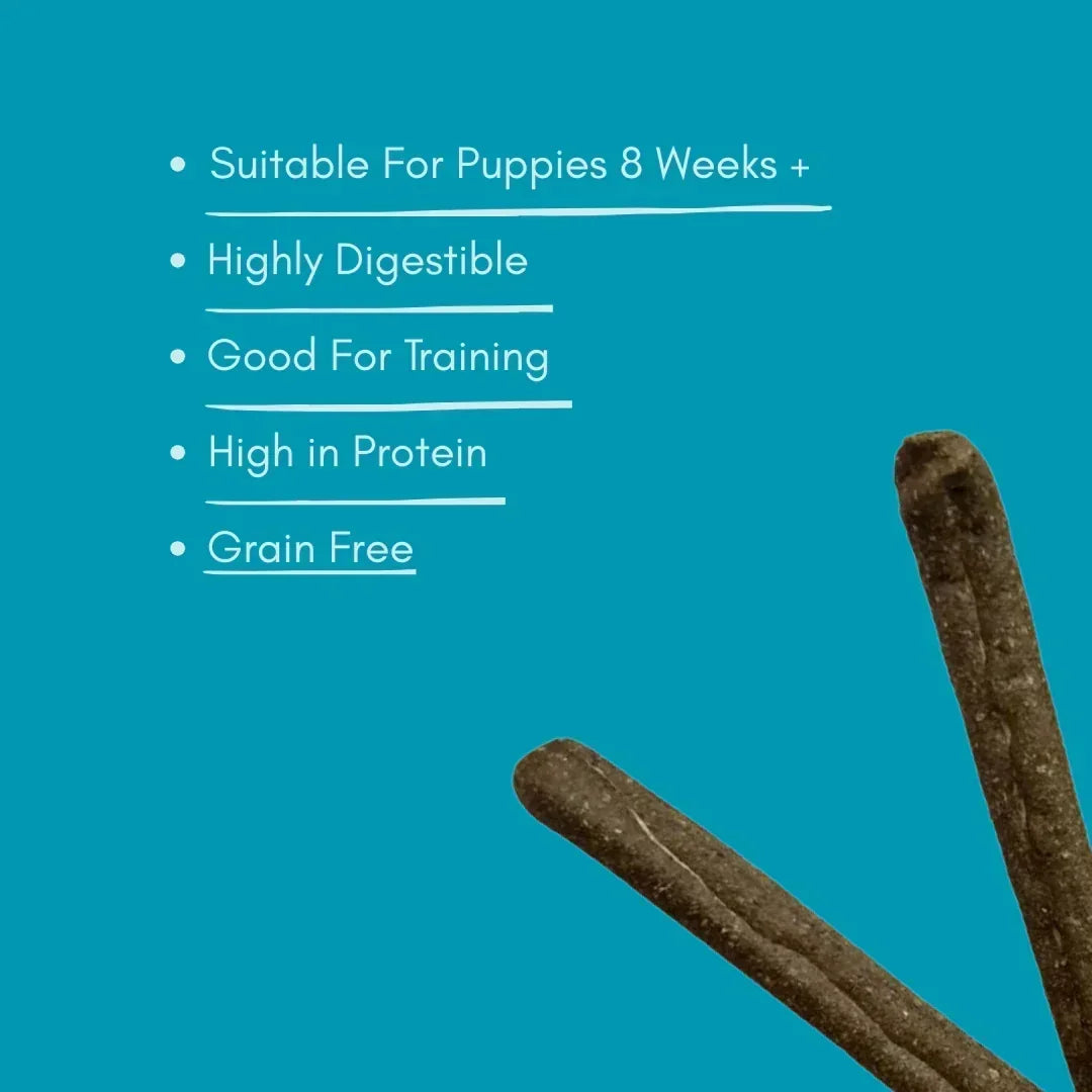 Single protein duck sausages dog treats, grain free, high protein, suitable for puppies, House Of PDB